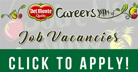 del monte job vacancies